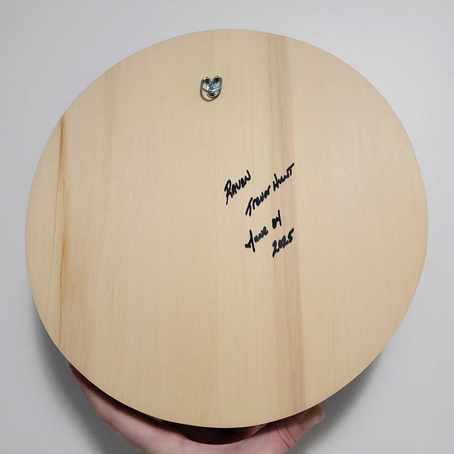 Sandblasted Flying Raven Panel by native artist Trevor Hunt