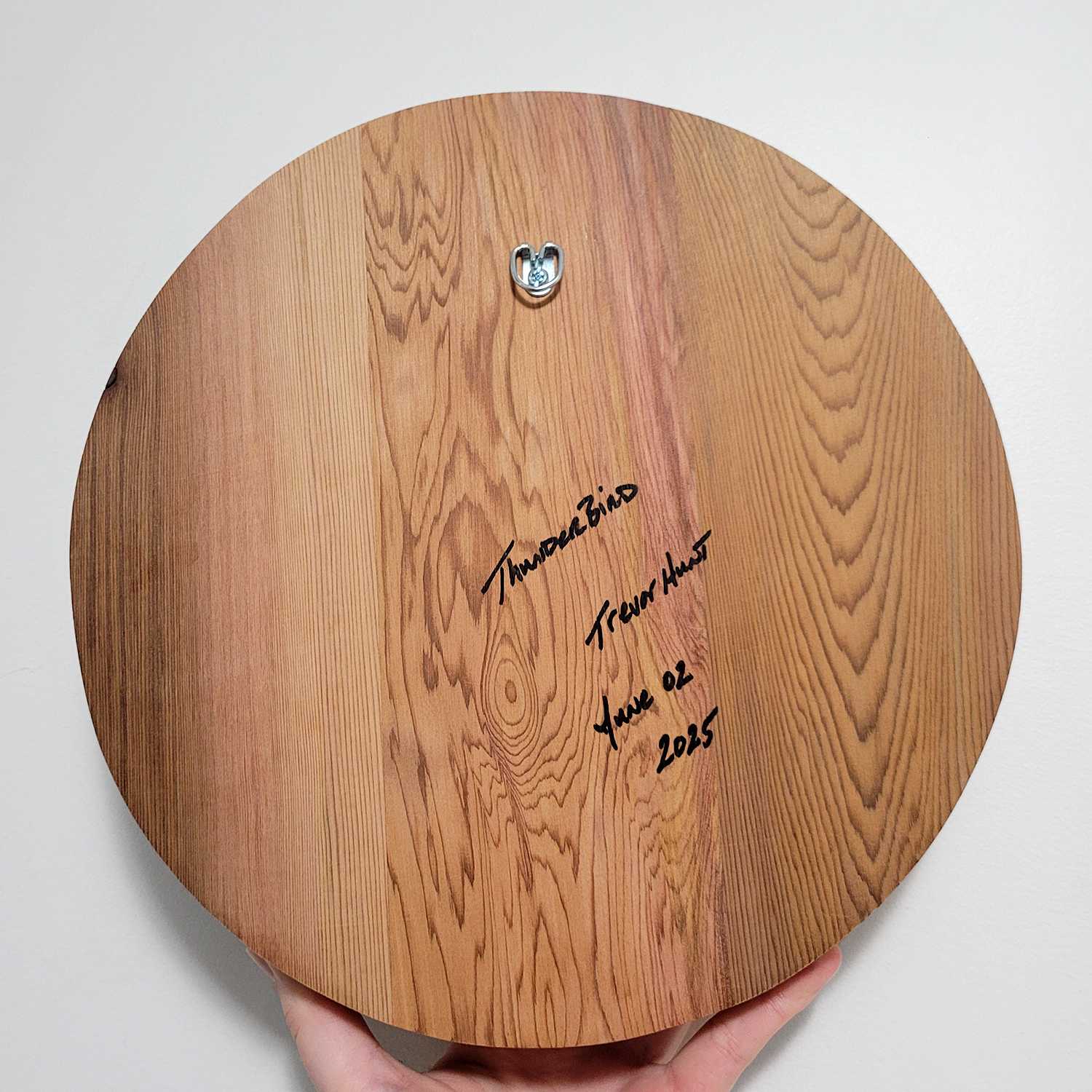 Sandblasted Thunderbird Panel by native artist Trevor Hunt