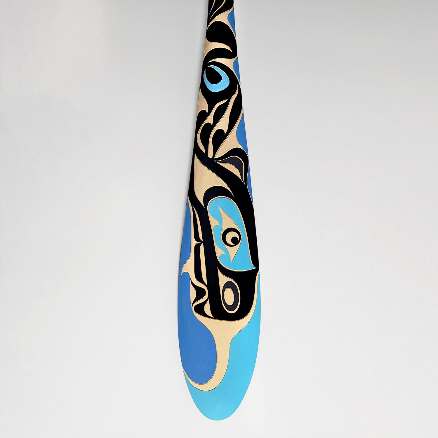 Cedar Sea Otter Paddle by Kwakiutl artist Trevor Hunt