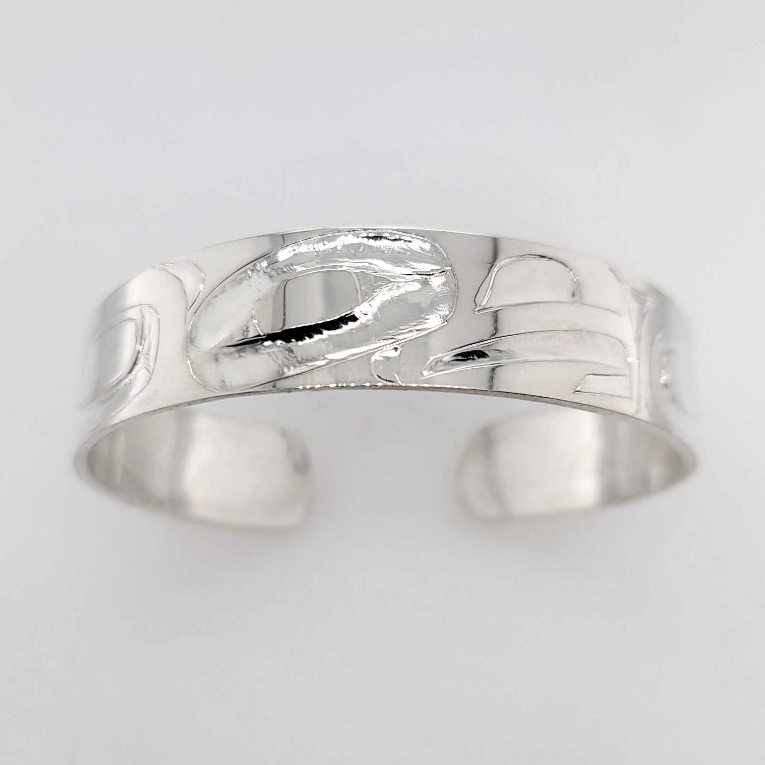 Silver Eagle Bracelet by Haida artist Alvin Adkins