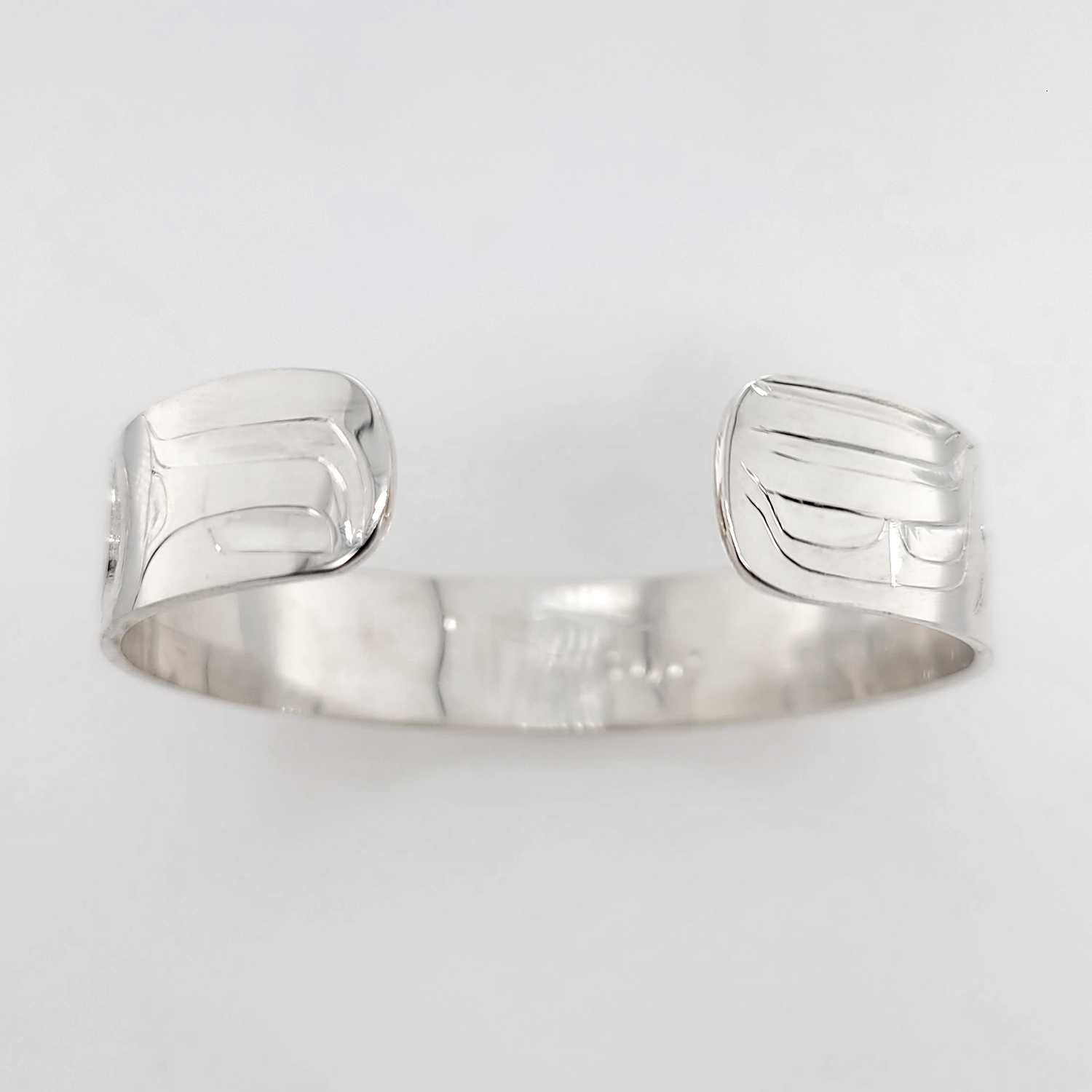 Silver Eagle Bracelet by Haida artist Alvin Adkins