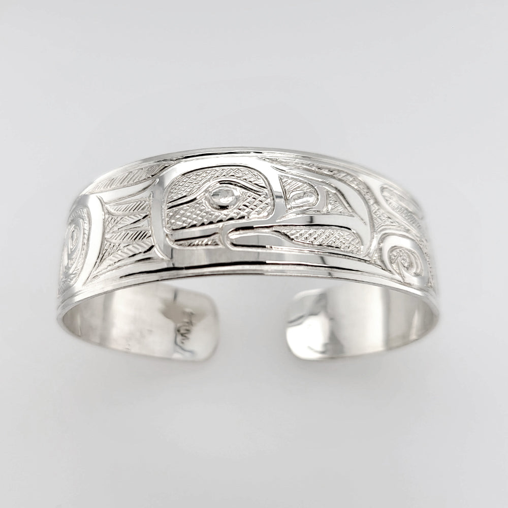 Silver Eagle Bracelet by Tsimshian artist Bill Helin