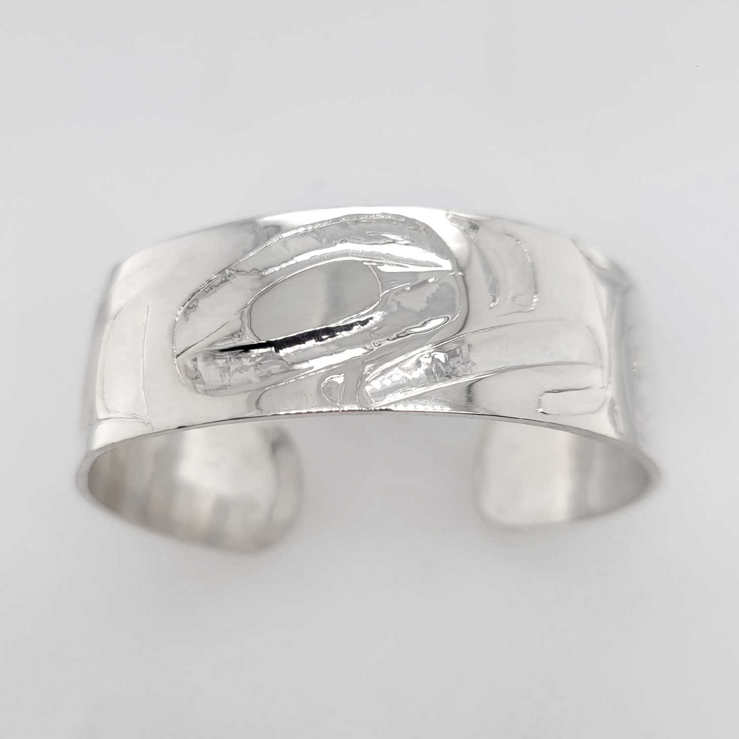 Silver Eagle Bracelet by Haida artist Alvin Adkins