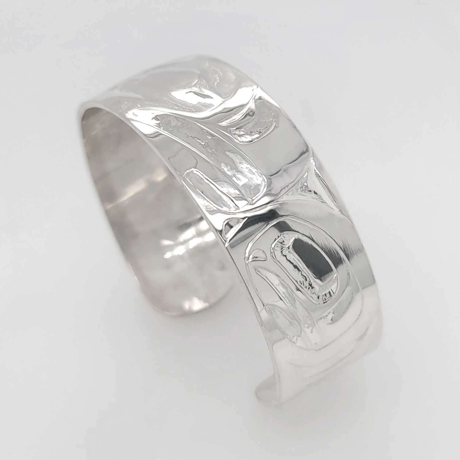 Silver Eagle Bracelet by Haida artist Alvin Adkins