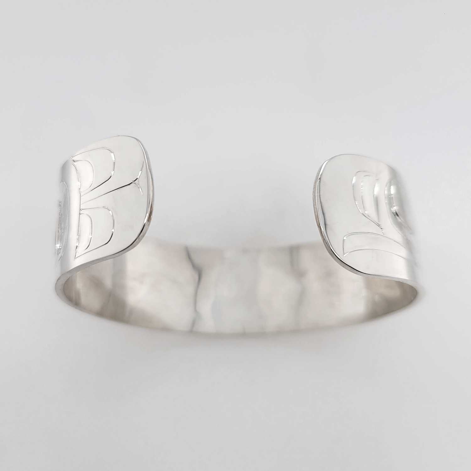 Silver Eagle Bracelet by Haida artist Alvin Adkins