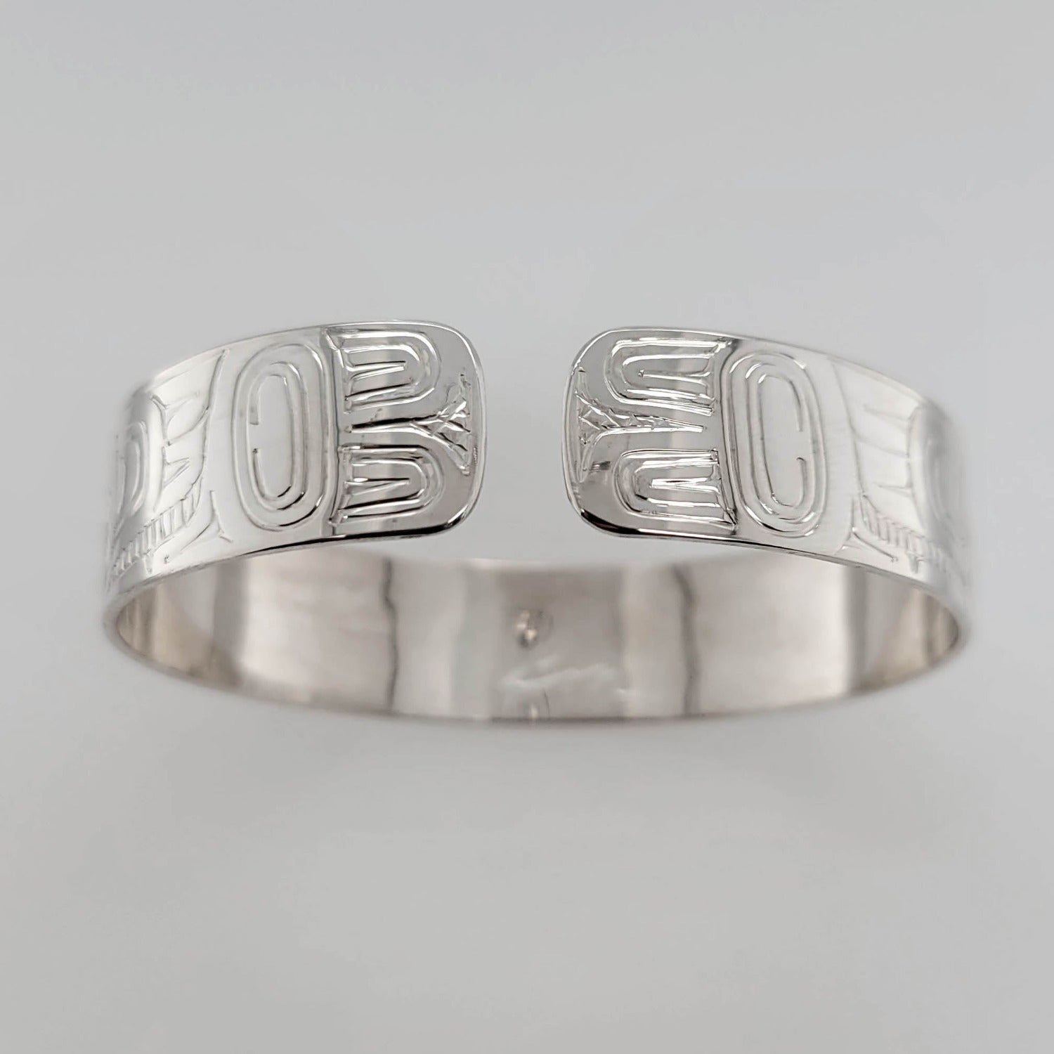 Silver Love Birds Bracelet by Haida artist Garner Moody
