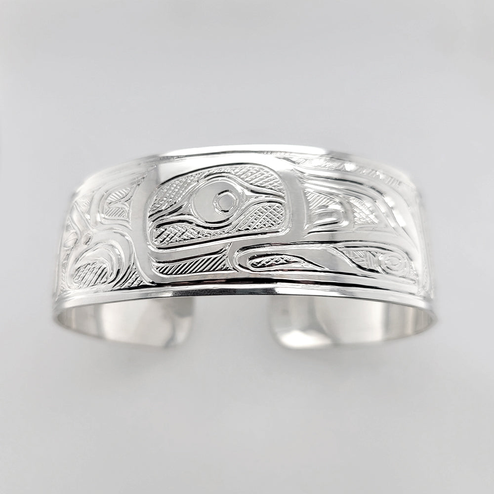 Silver Eagle Bracelet by Tsimshian artist Bill Helin