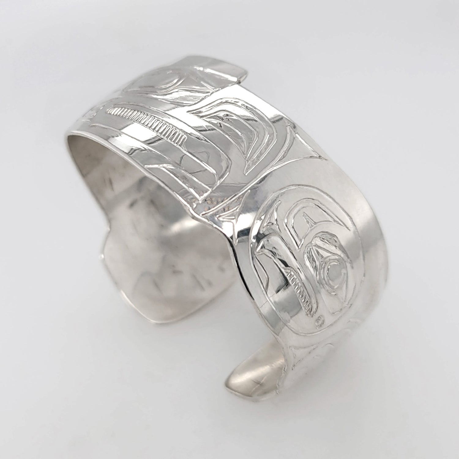 Silver Eagle Bracelet by Haida artist Garner Moody