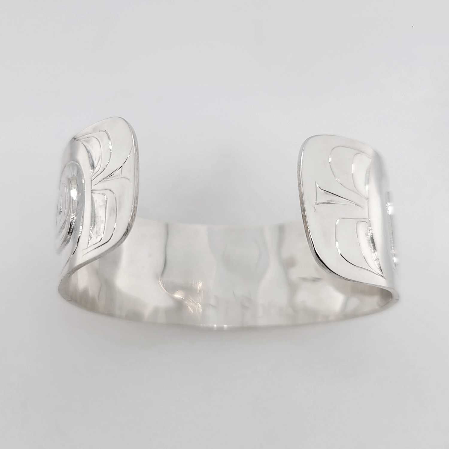 Silver Eagle Bracelet by Haida artist Alvin Adkins