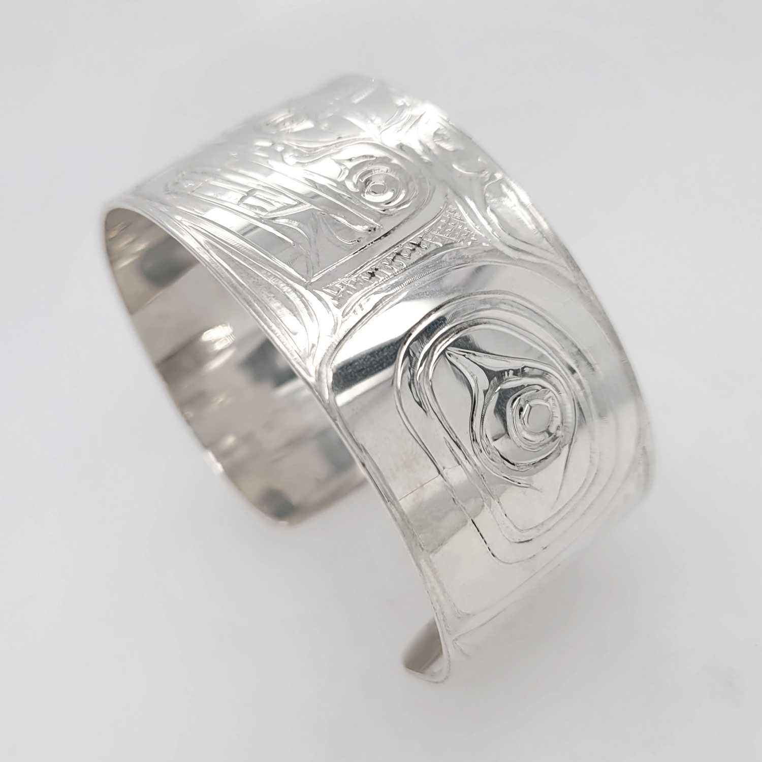 Silver Bear Bracelet by Kwakwaka'wakw artist Don Wadhams