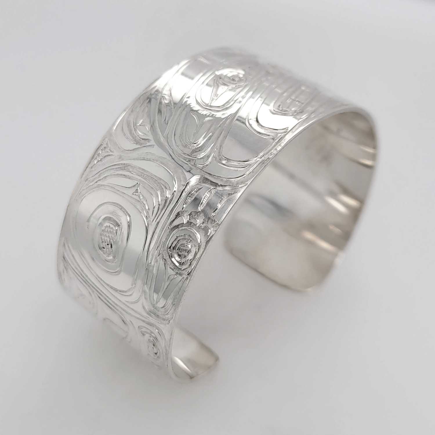 Silver Bear Bracelet by Kwakwaka'wakw artist Don Wadhams