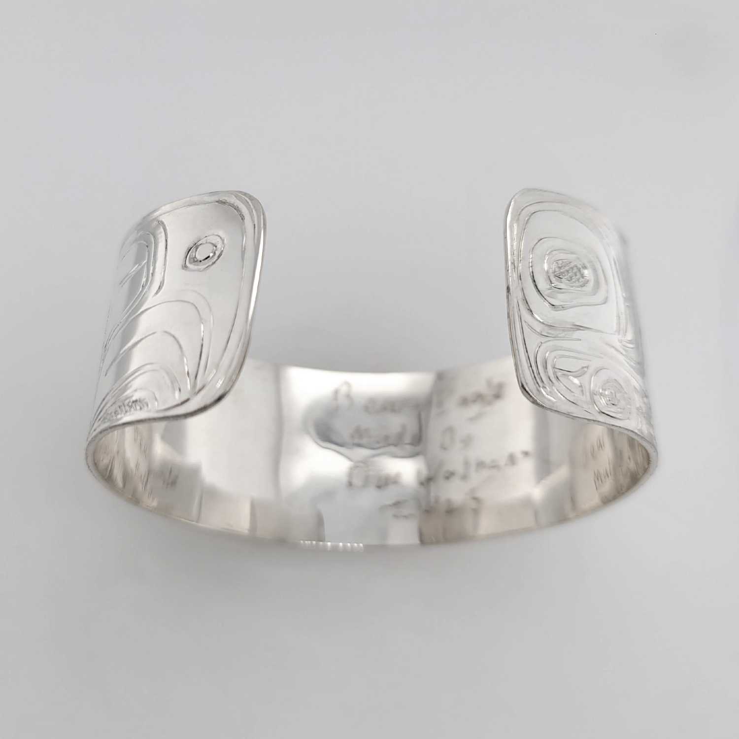 Silver Bear Bracelet by Kwakwaka'wakw artist Don Wadhams