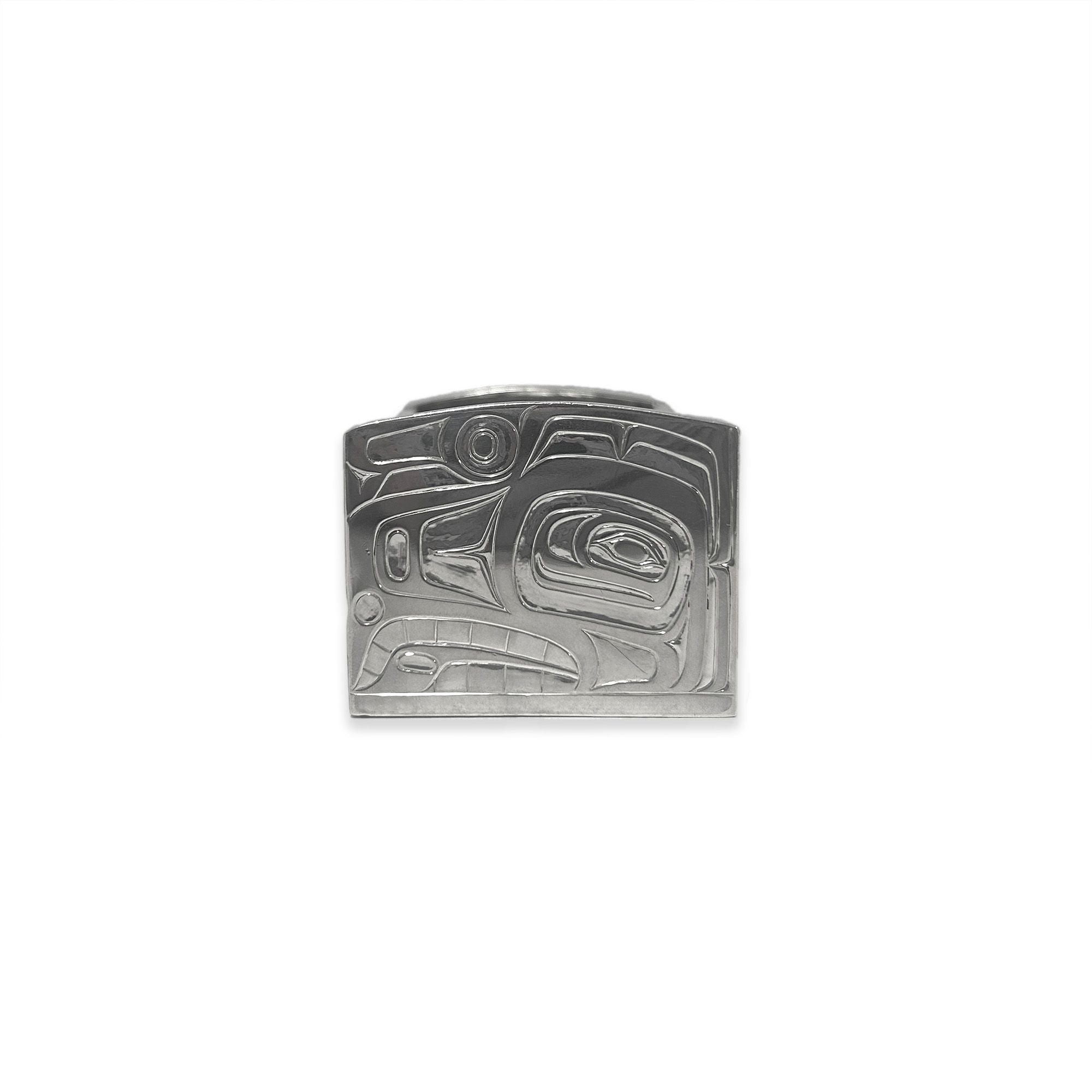 Silver Trinket Box by Haida artist Derek White