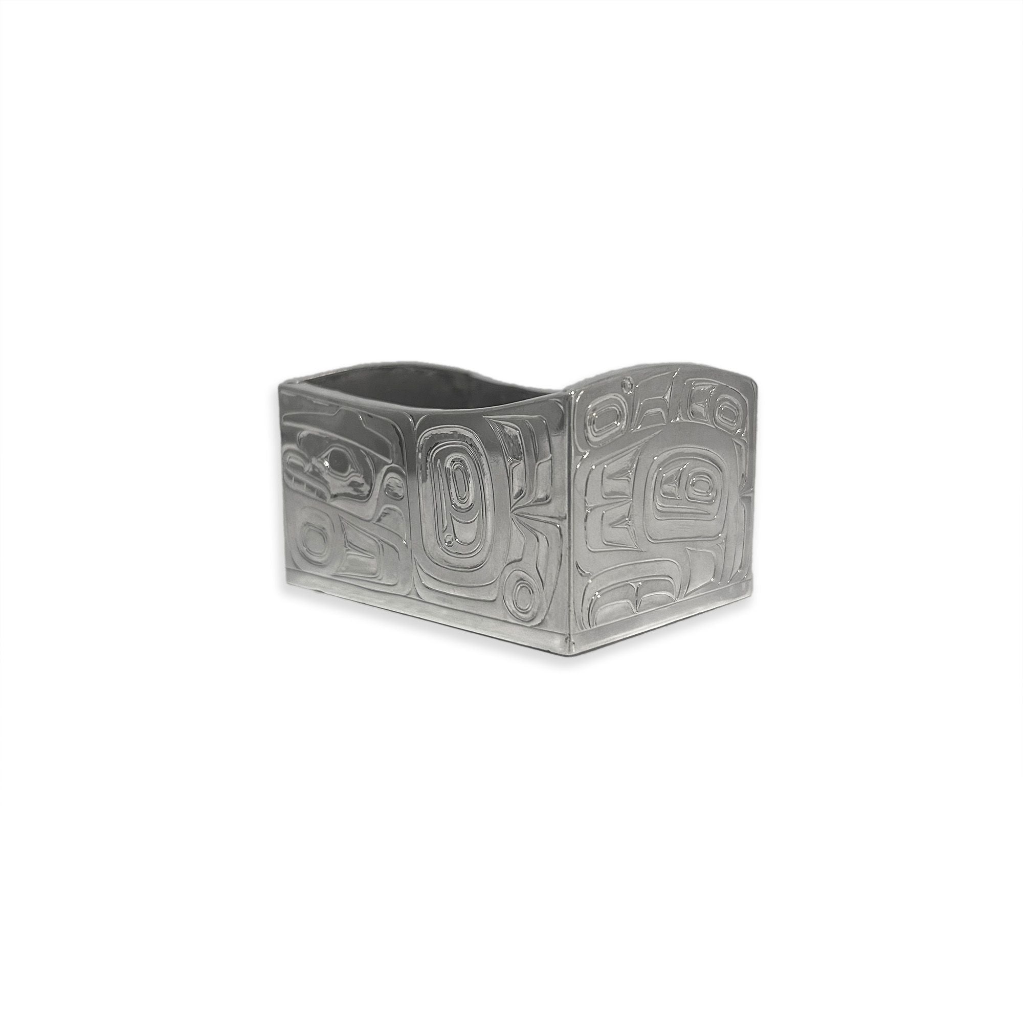 Silver Trinket Box by Haida artist Derek White