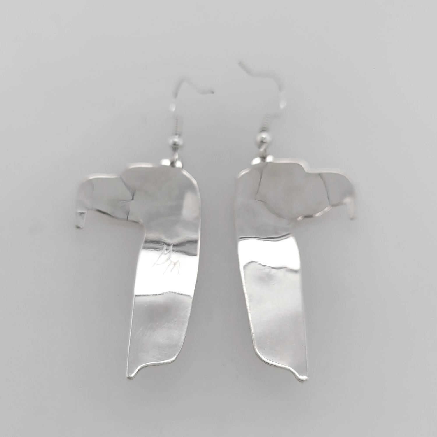 Silver Eagle Earrings by Haida artist Garner Moody