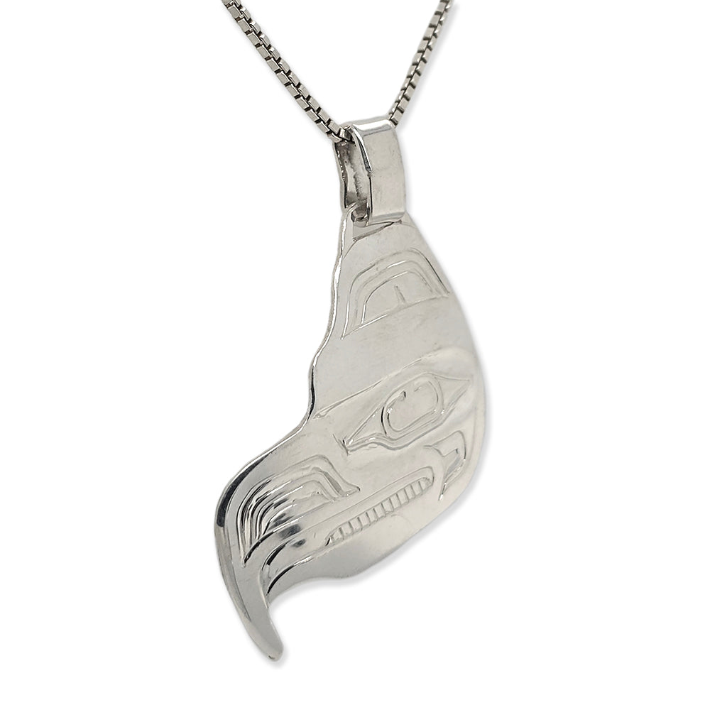 Silver Eagle Pendant by Haida artist Garner Moody