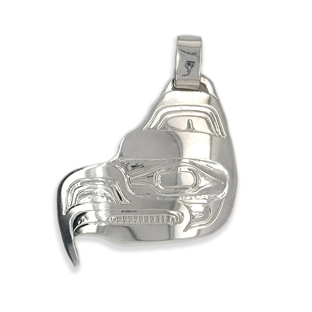Silver Eagle Pendant by Haida artist Garner Moody