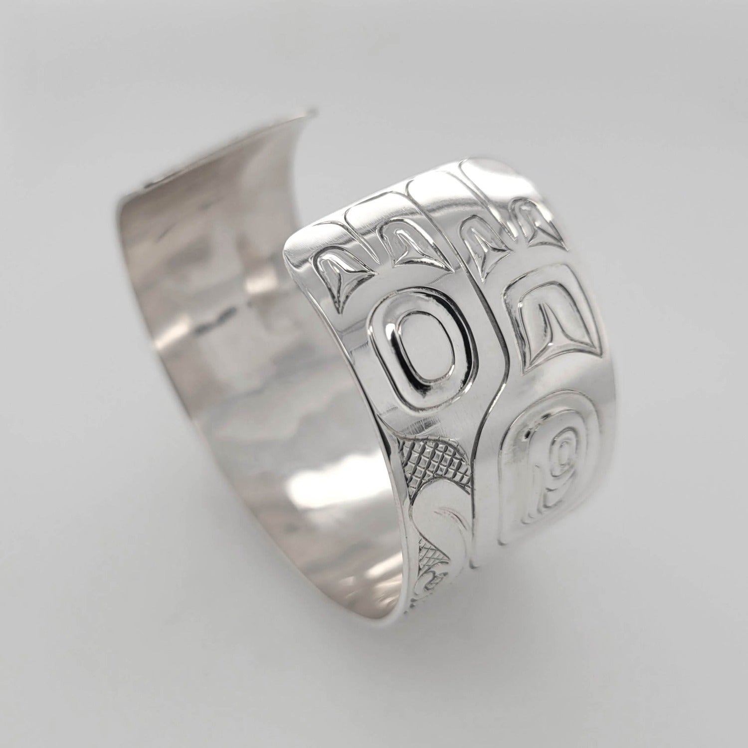 Silver Eagles Bracelet by Haida artist Derek White