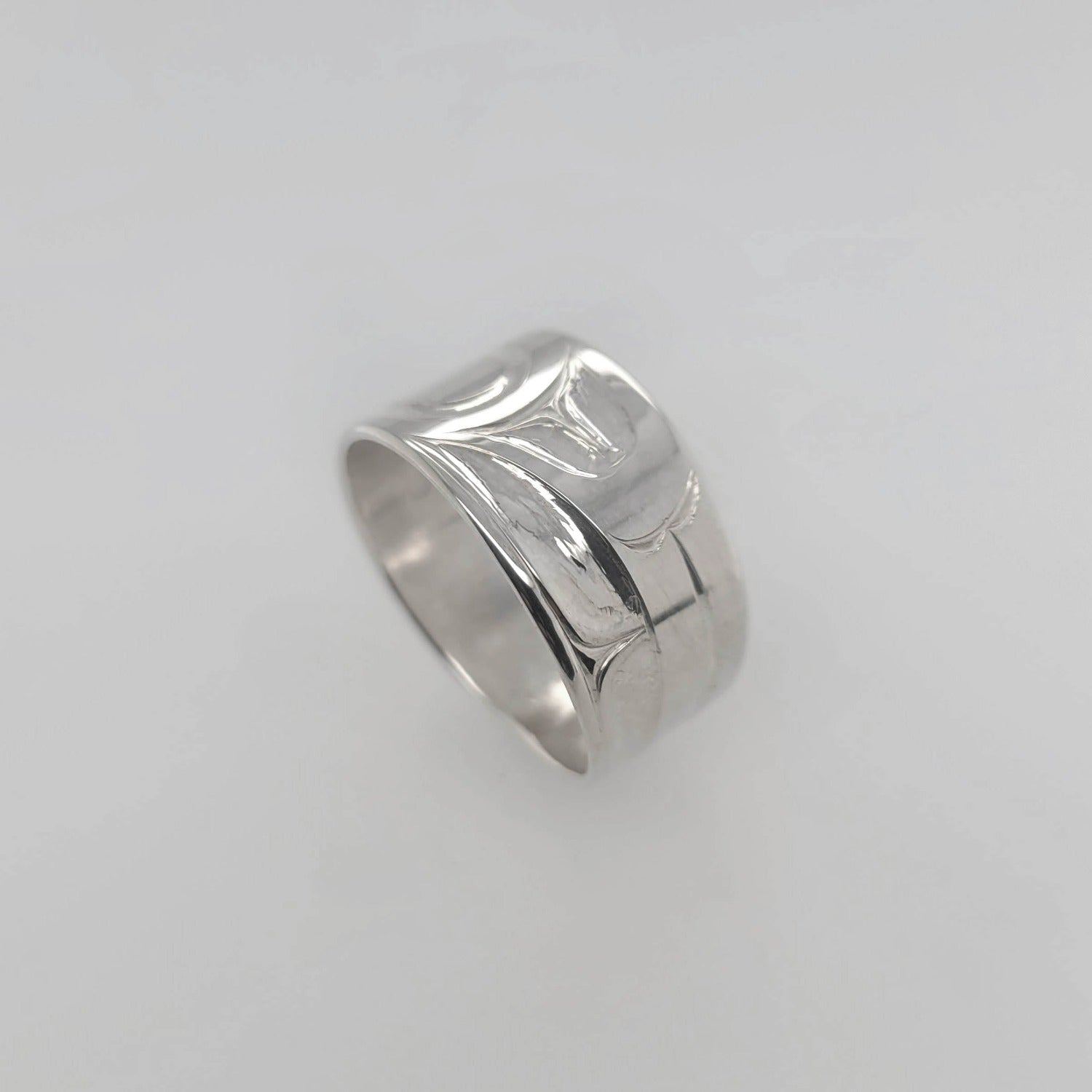Indigenous Formline Silver Ring by Haida artist Robin Rorick