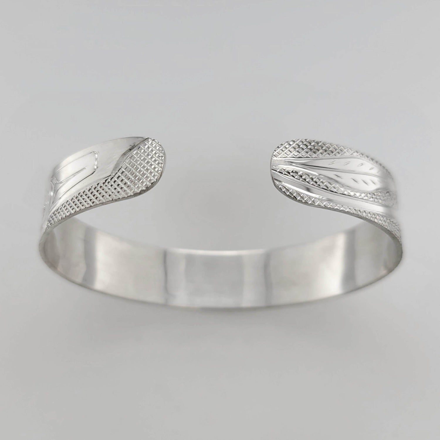 Silver Hummingbird Bracelet by Cree artist Justin Rivard