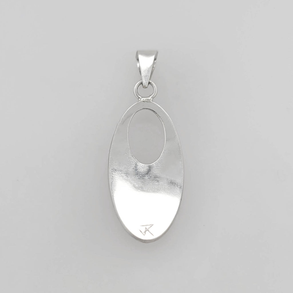 Silver Hummingbird Pendant by Justin Rivard