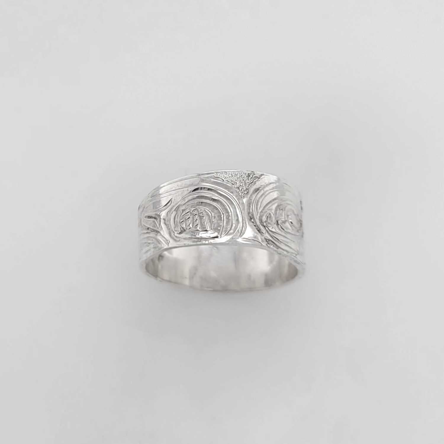 Silver Hummingbird ring by Kwakwaka'wakw artist Don Wadhams