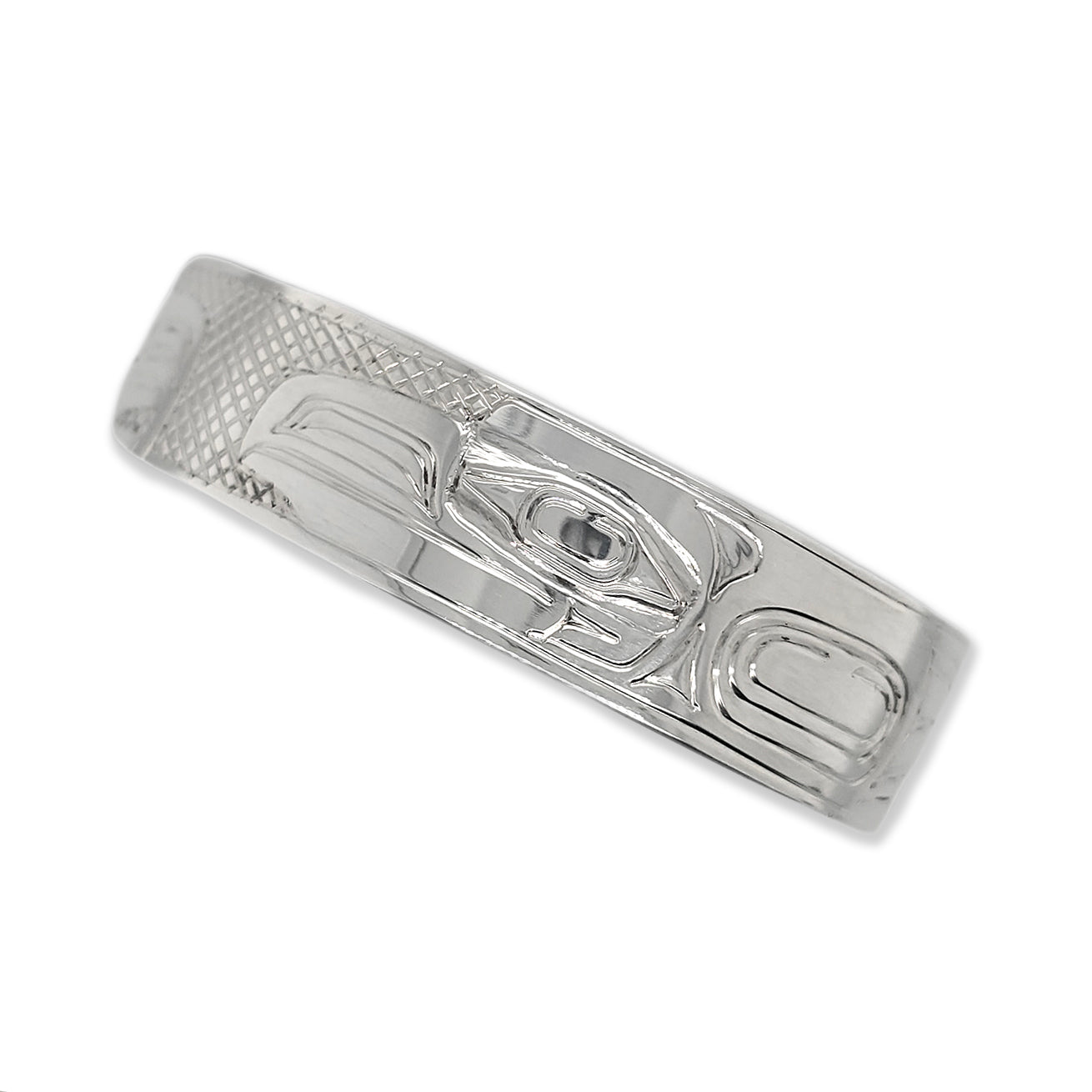 Silver Raven and Eagle Bracelet by Haida artist Garner Moody