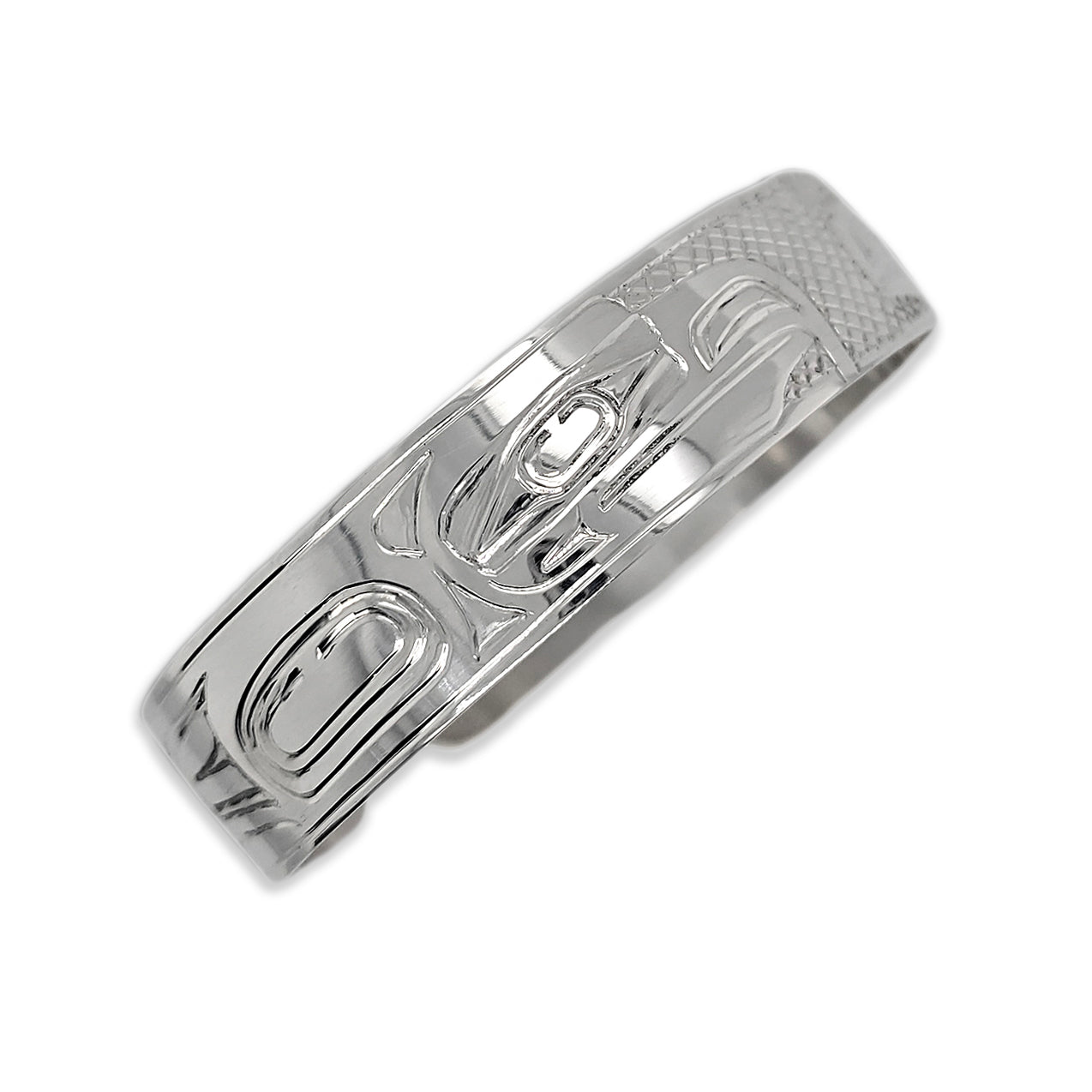 Silver Raven and Eagle Bracelet by Haida artist Garner Moody