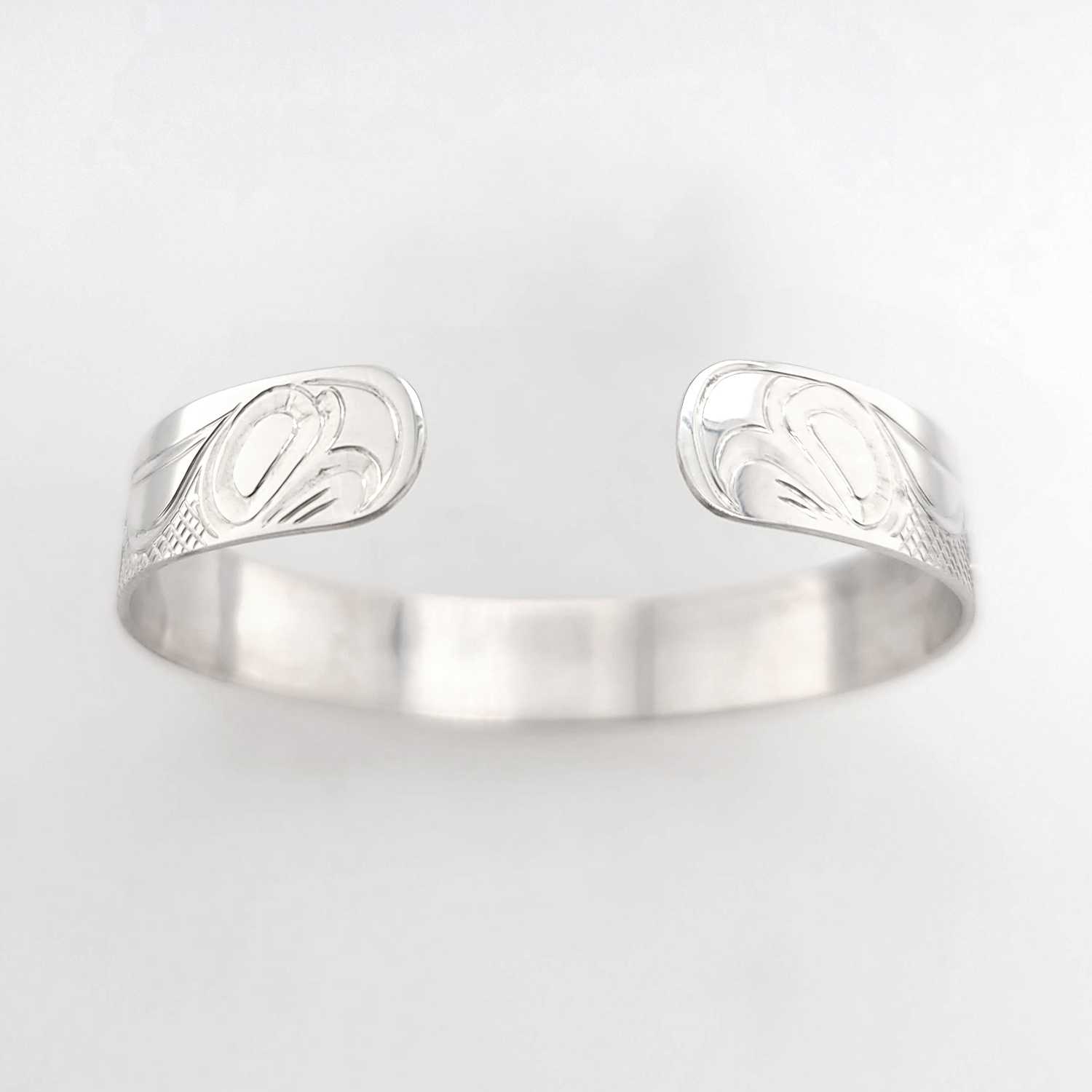 Silver Bear Bracelet by Cree artist Justin Rivard