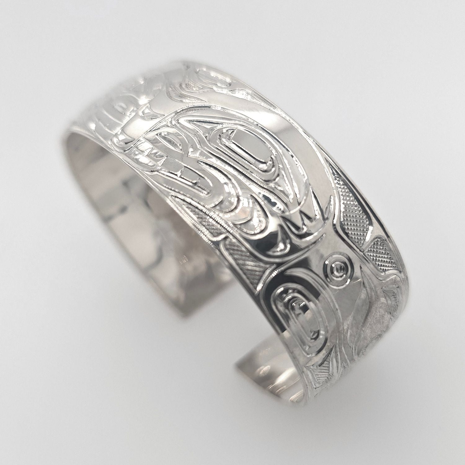Silver Orca Bracelet by Kwakwaka'wakw artist Chris Cook