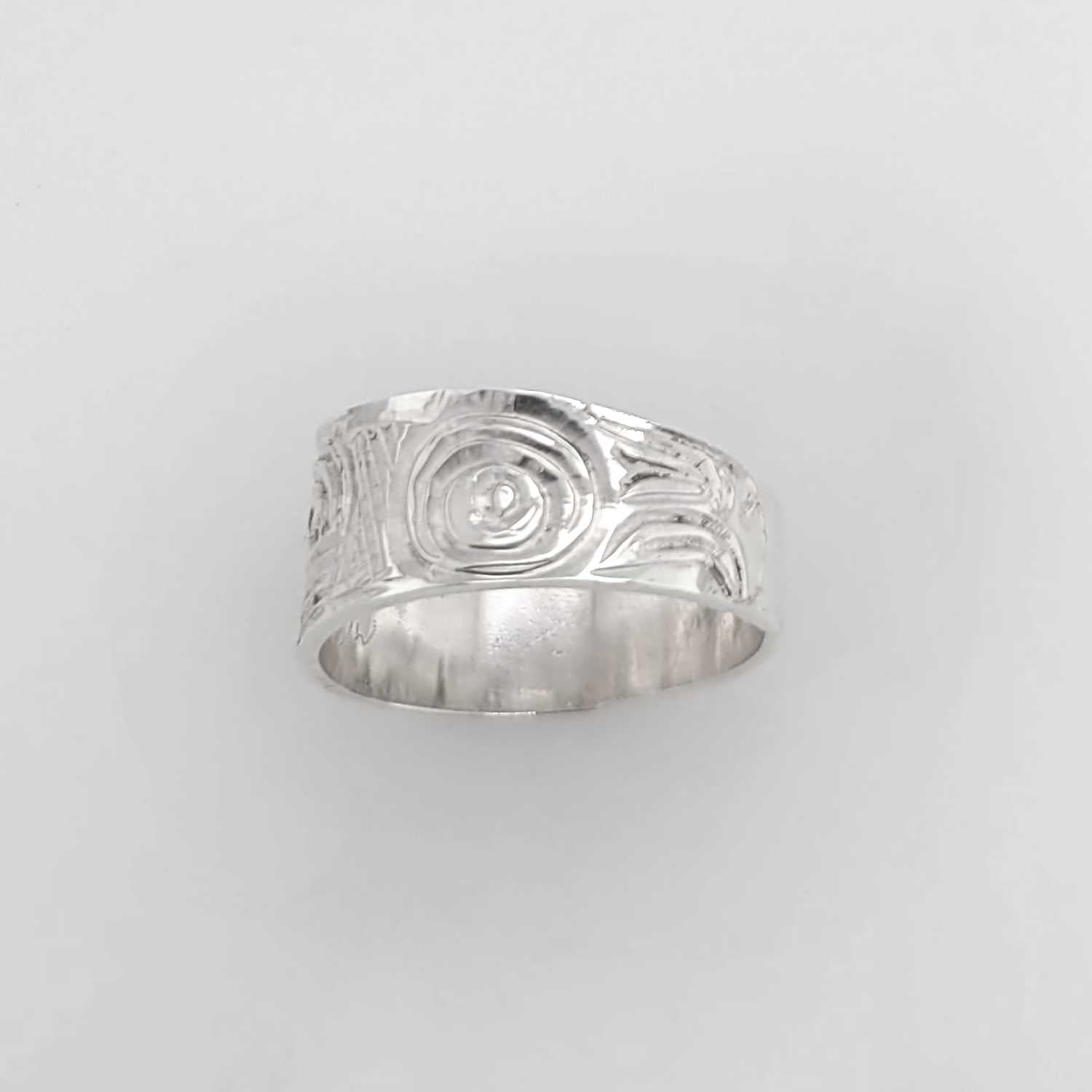 Silver Orca Ring by Kwakwaka'wakw artist Don Wadhams