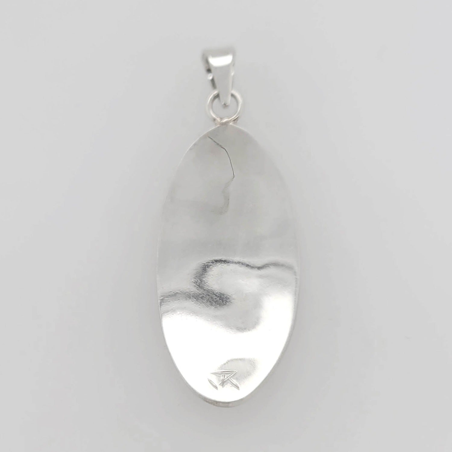 Silver Orca Pendant by Cree artist Justin Rivard