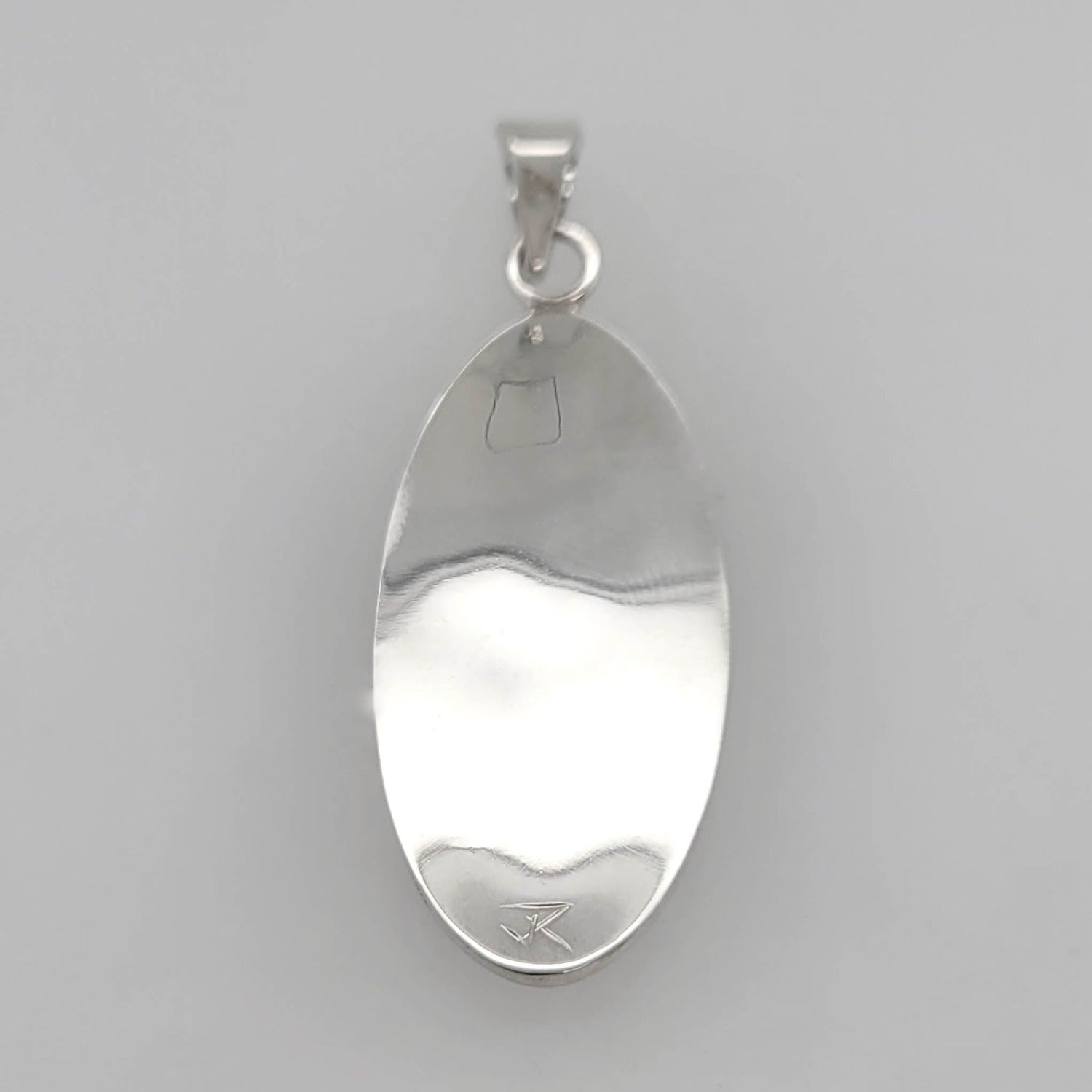 Silver Salmon Pendant by Cree artist Justin Rivard