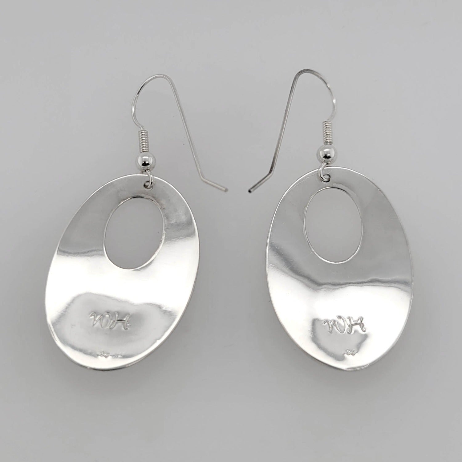 Silver Raven Earrings by Tsimshian artist Bill Helin