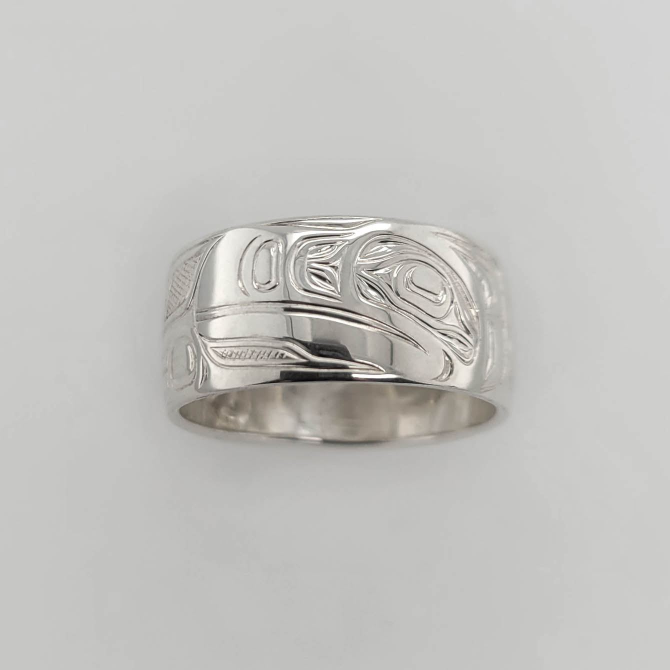 Silver Raven Ring by Kwakwaka'wakw artist Joe Wilson