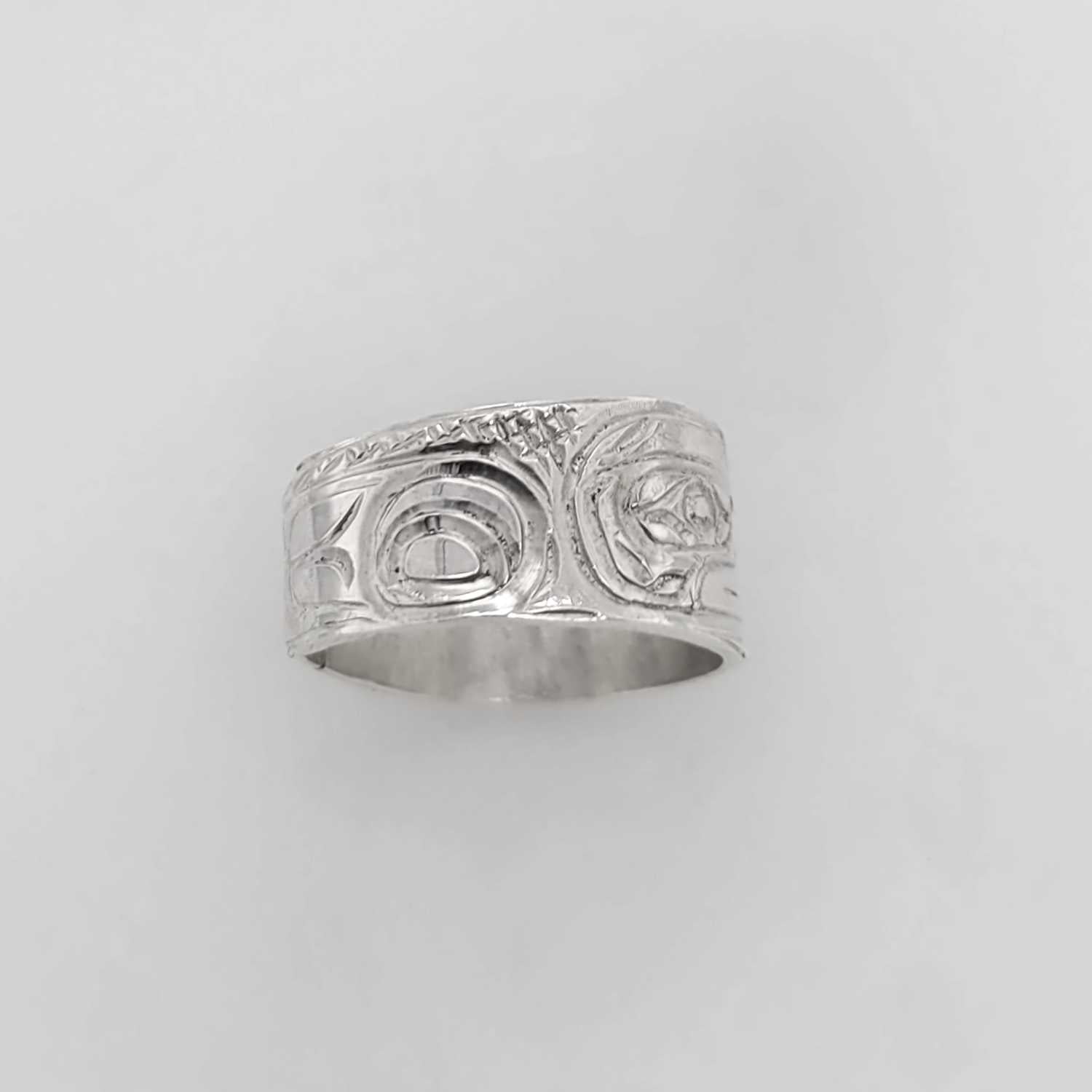 Silver Raven Ring by Kwakwaka'wakw artist Don Wadhams