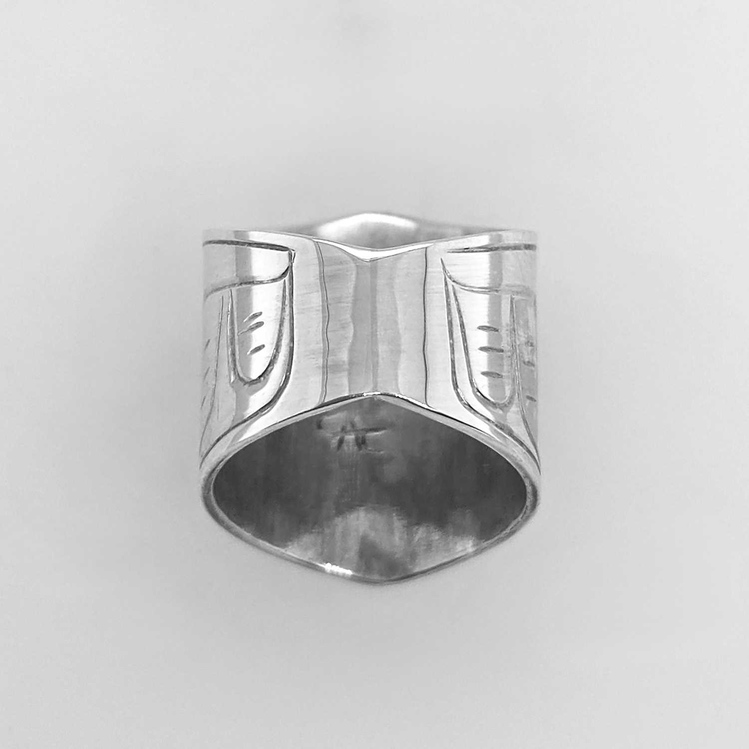 Raven Ring in Sterling Silver by Chris Cook