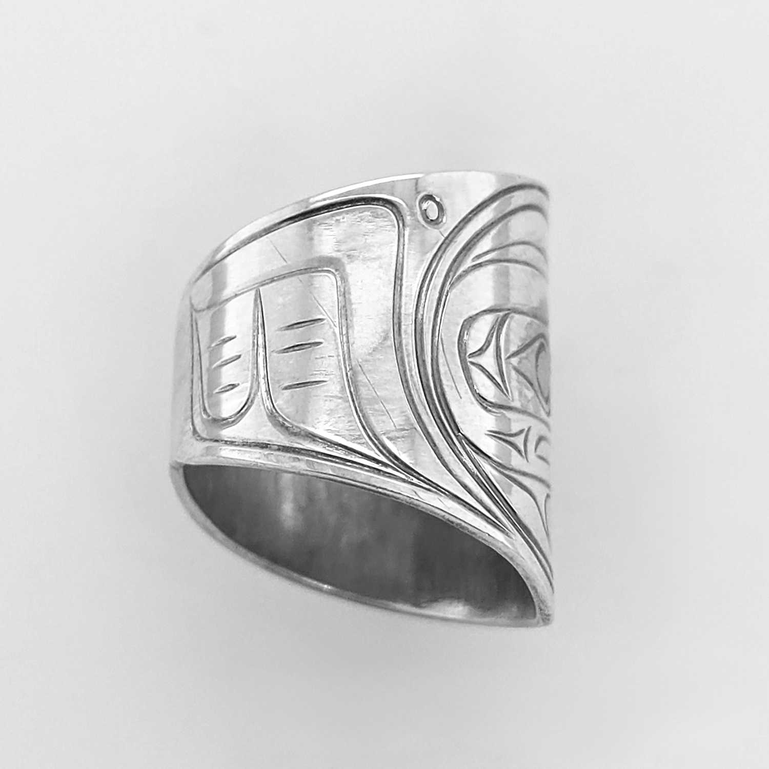 Raven Ring in Sterling Silver by Chris Cook