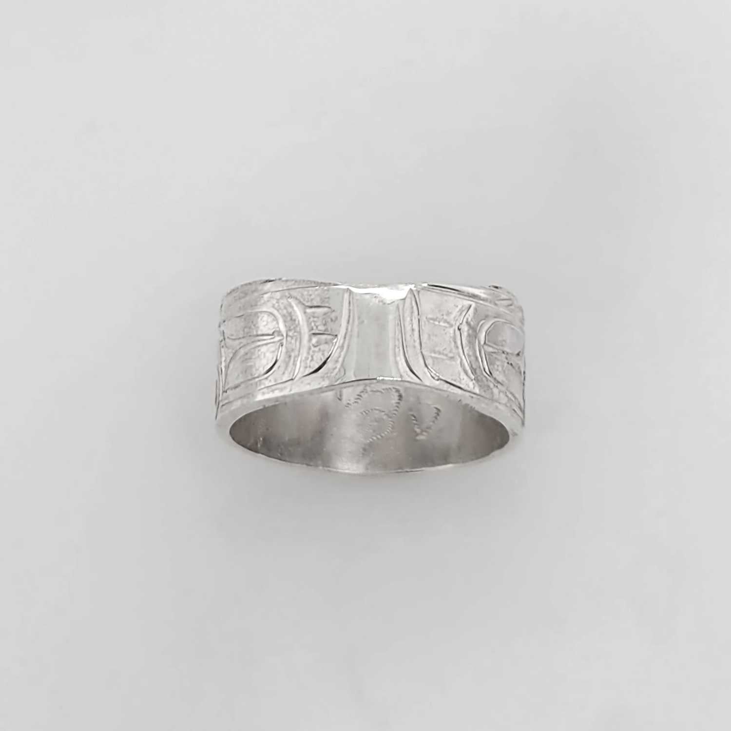 Silver Raven Ring by Kwakwaka'wakw artist Don Wadhams