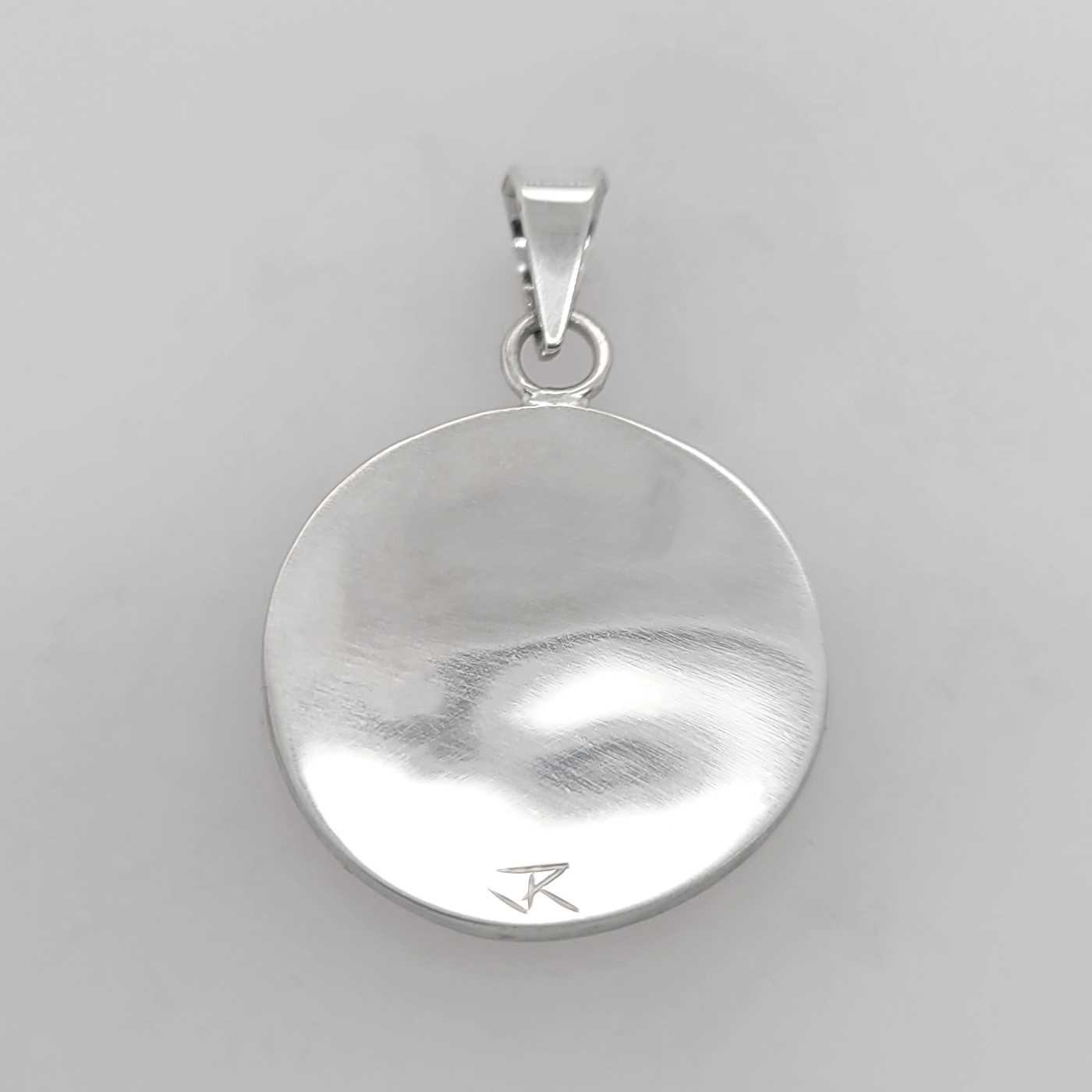 Silver Raven Pendant by Cree artist Justin Rivard