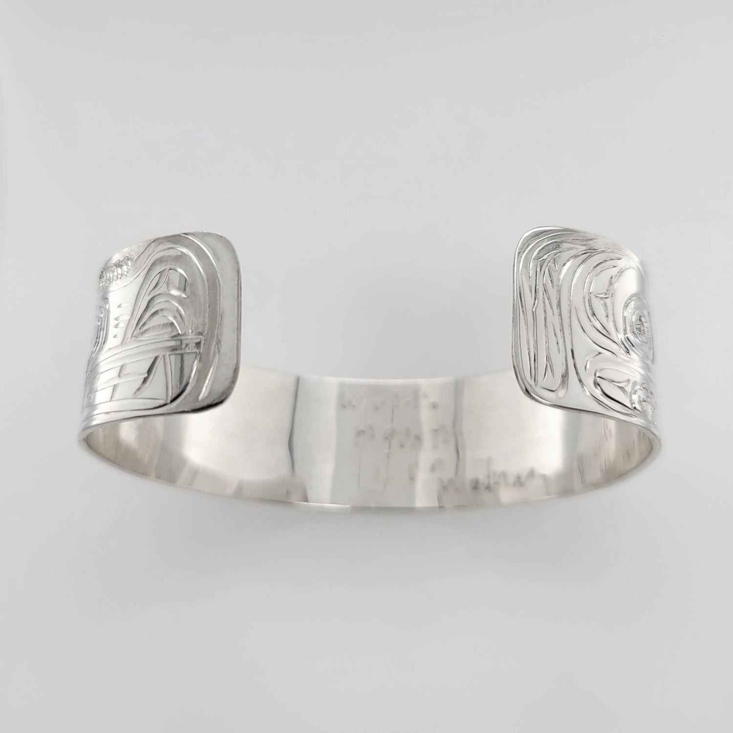 Silver Wolf Bracelet by Kwakwaka'wakw Native artist Don Wadhams