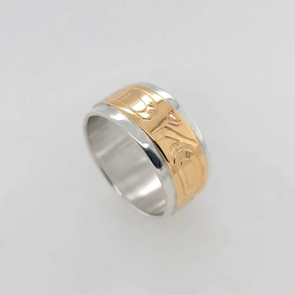 First Nations Silver and Gold Band by C
