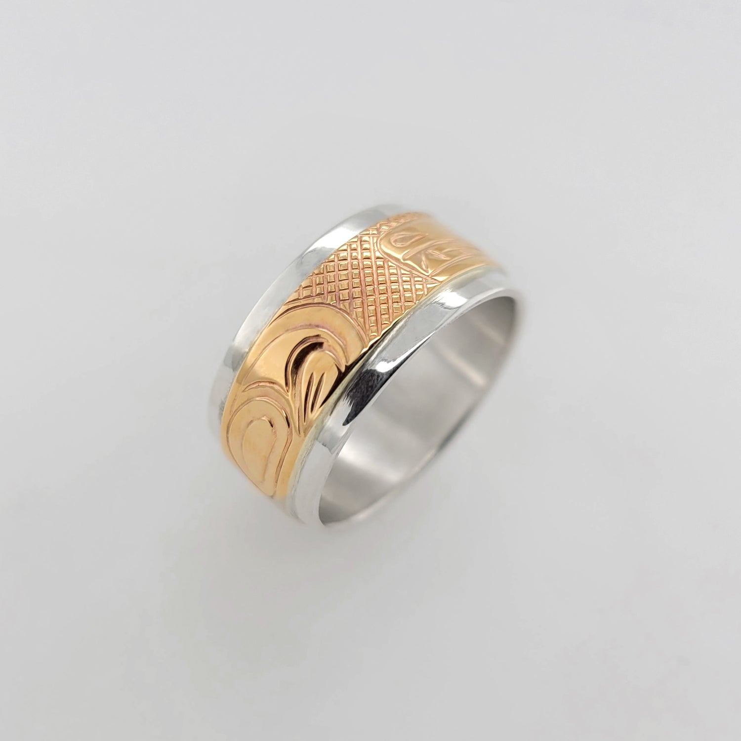 First Nations Silver and Gold Band by C