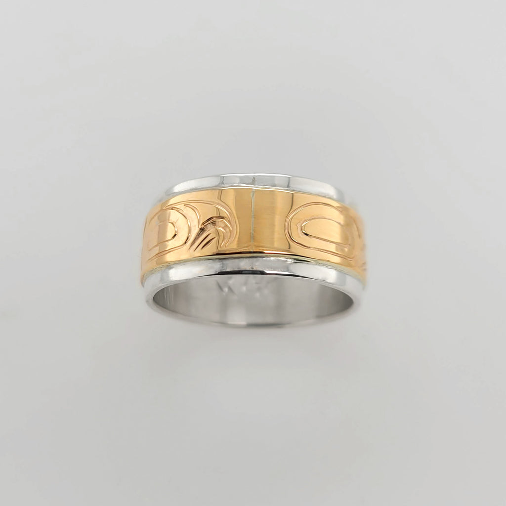 First Nations Silver and Gold Band by C