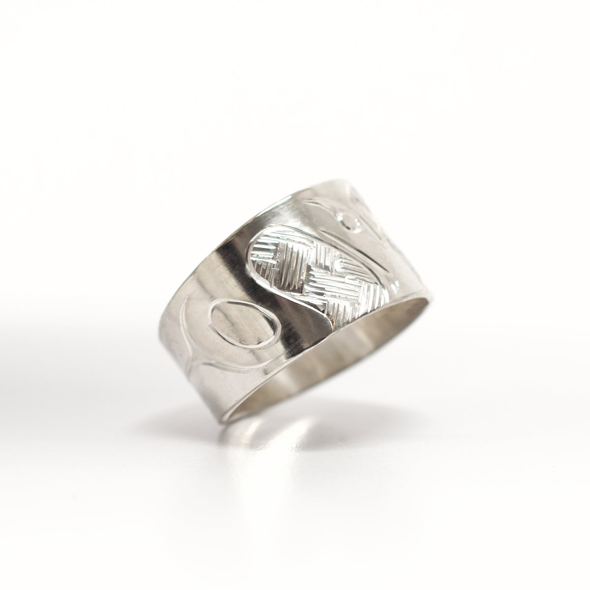 Silver Eagle Ring by Coast Salish artist Jody Sparrow
