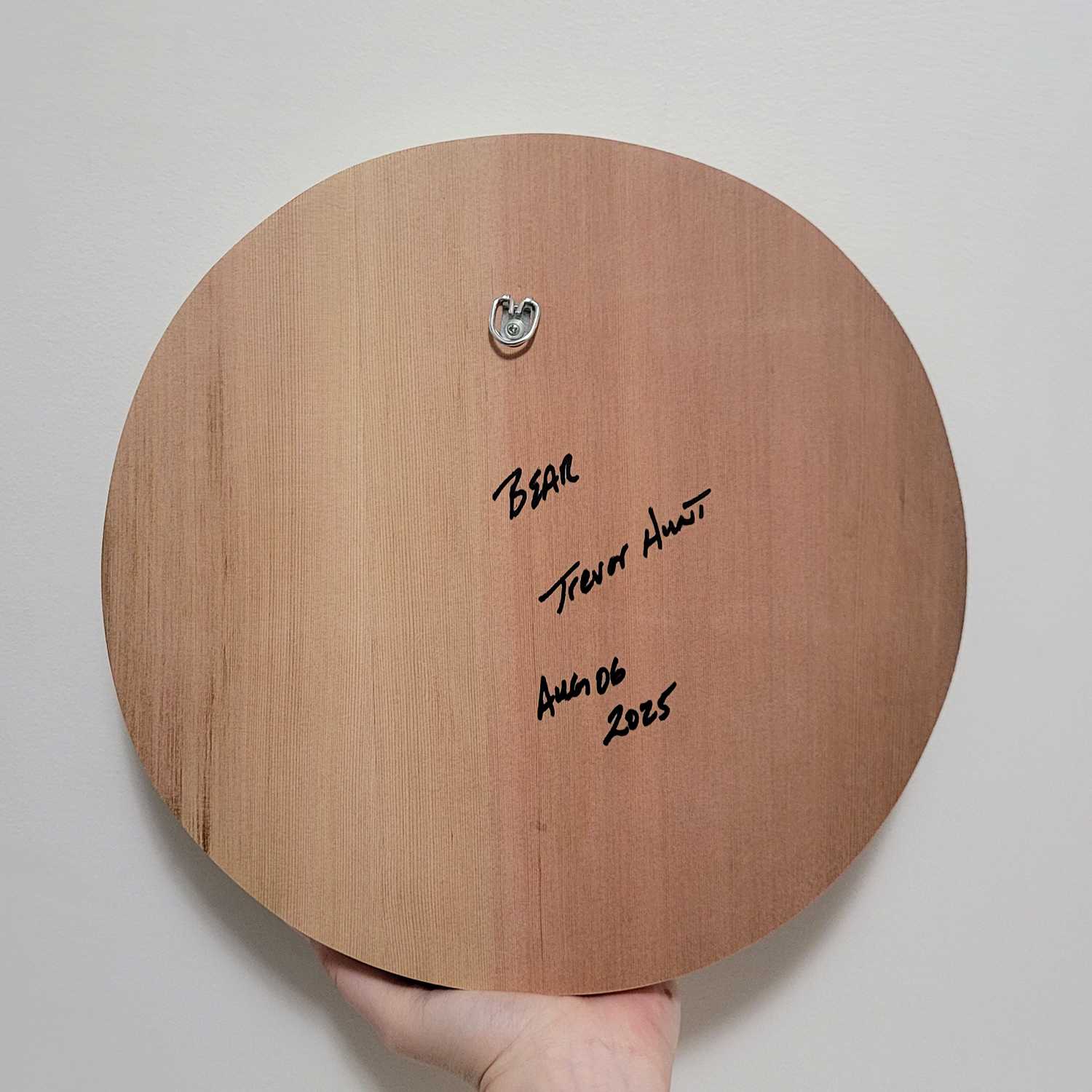 Sandblasted Bear Panel by Kwakwaka'wakw artist Trevor Hunt