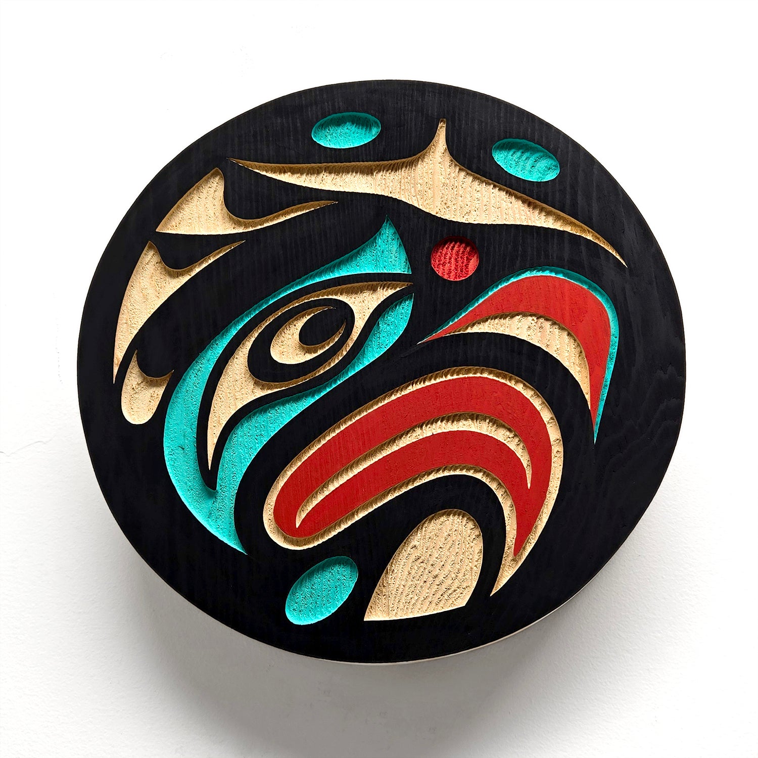 Sandblasted Thunderbird Panel by native artist Trevor Hunt