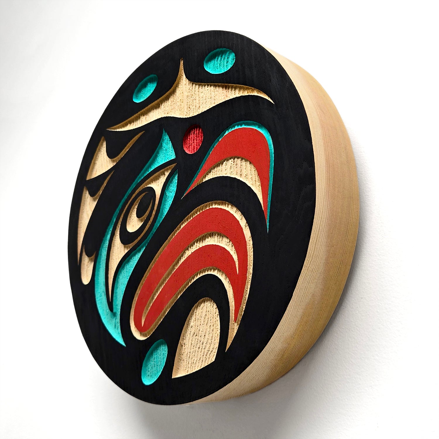 Sandblasted Thunderbird Panel by native artist Trevor Hunt