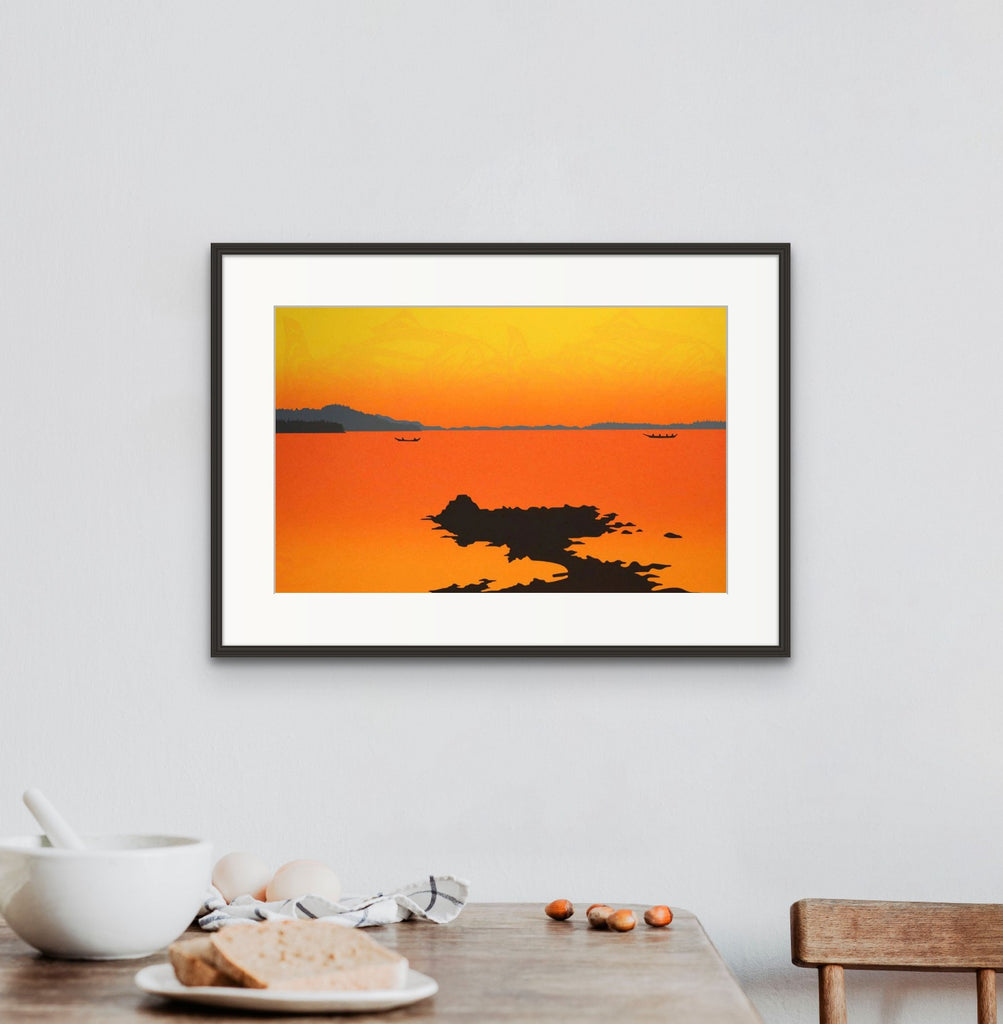 Sockeye Sunset Limited Edition Print by Indigenous artist Roy Henry Vickers