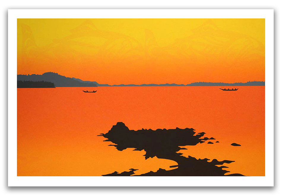 Sockeye Sunset Limited Edition Print by Tsimshian artist Roy Vickers